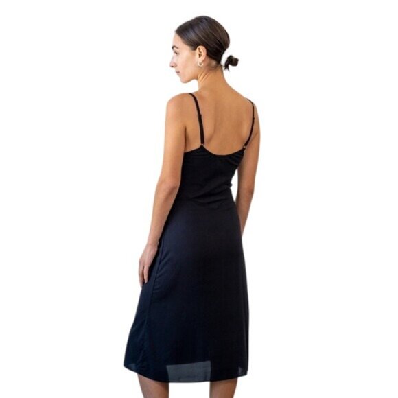 Botanica Vetiver Slip Dress in Black Silk - Picture 5 of 6